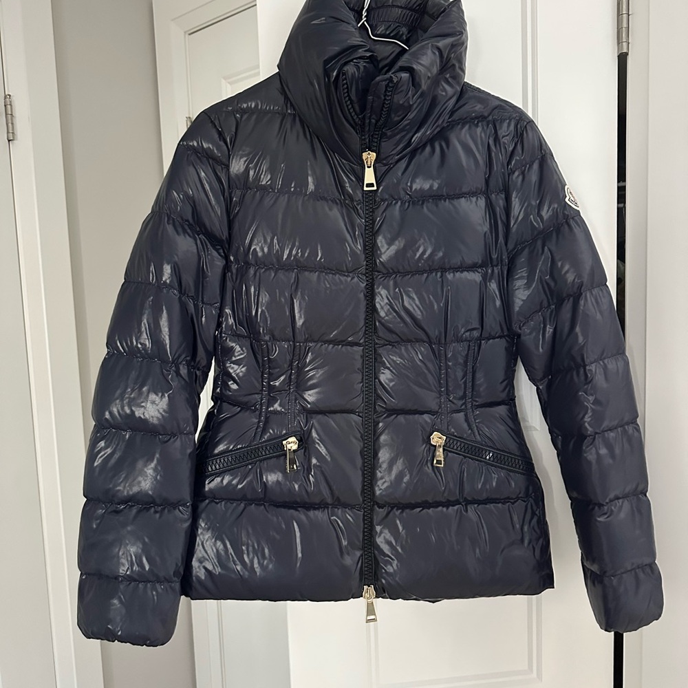 Moncler Shiny Blue Puffer Jacket